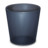 Trash Empty Onyx Icon